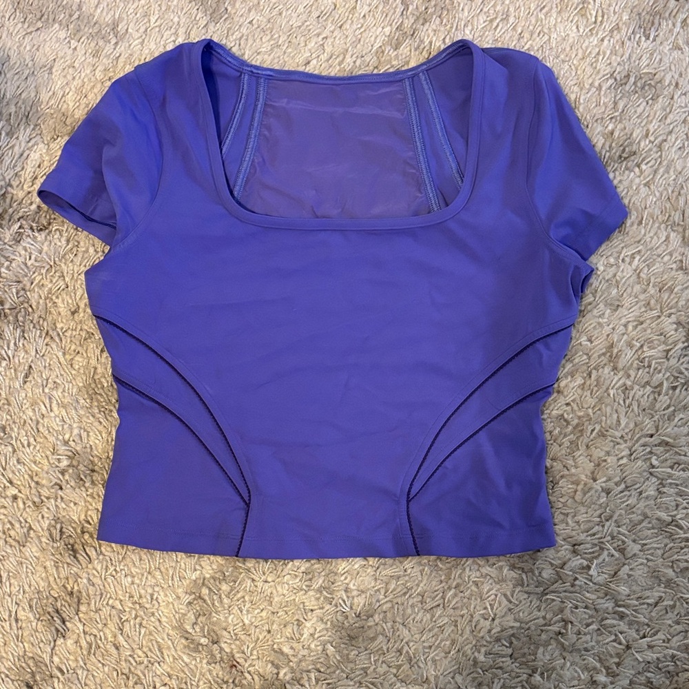 Lululemon Align Square Neck Short Sleeve Top size 8